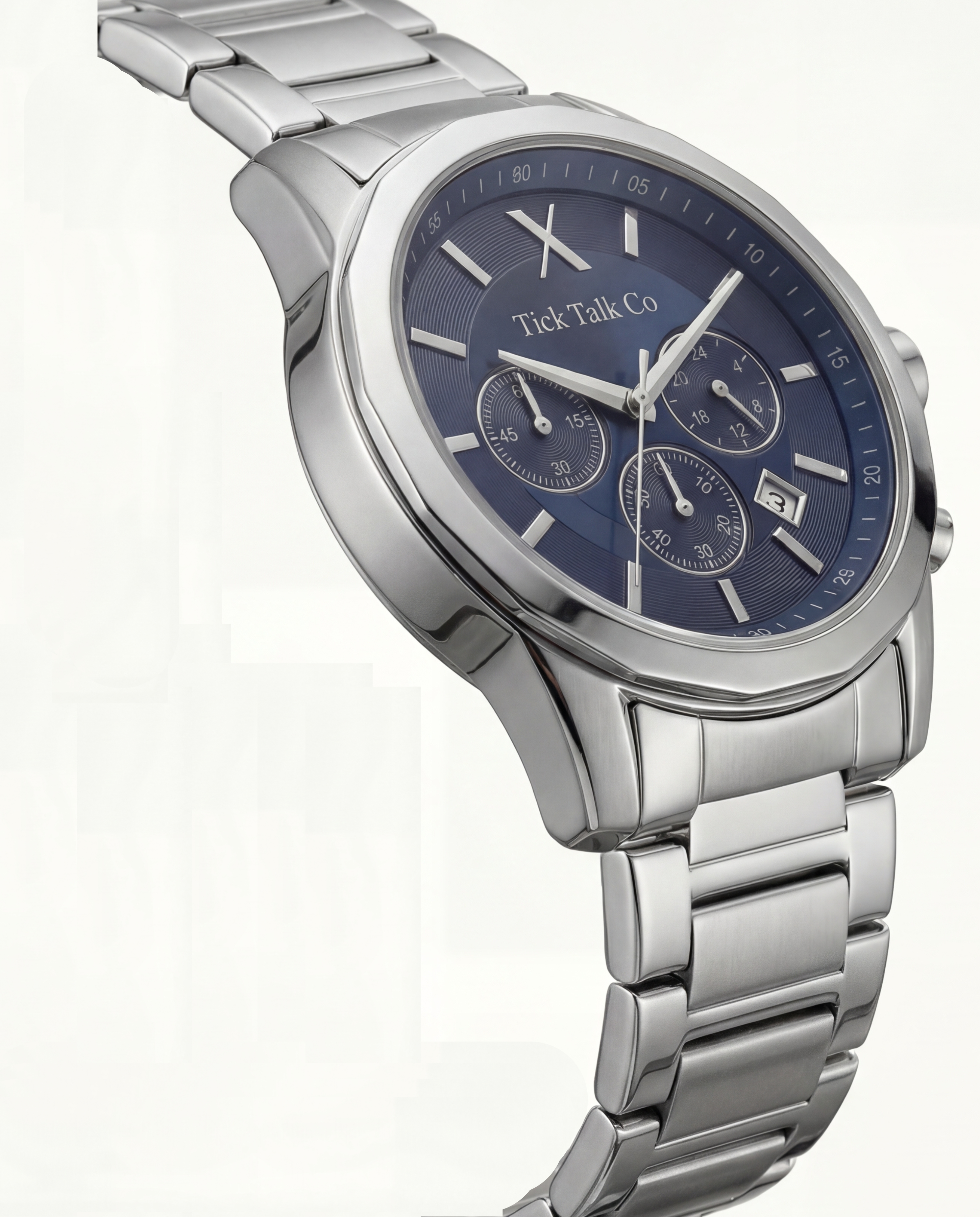 Centrix Navy Blue Chronograph Stainless Steel Edition