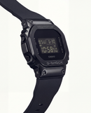 All-Black Digital Shock-Resistant Men’s Watch with Tactical Resin Strap