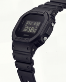 Classic All-Black Digital Men’s Watch with Shock-Resistant Square Case