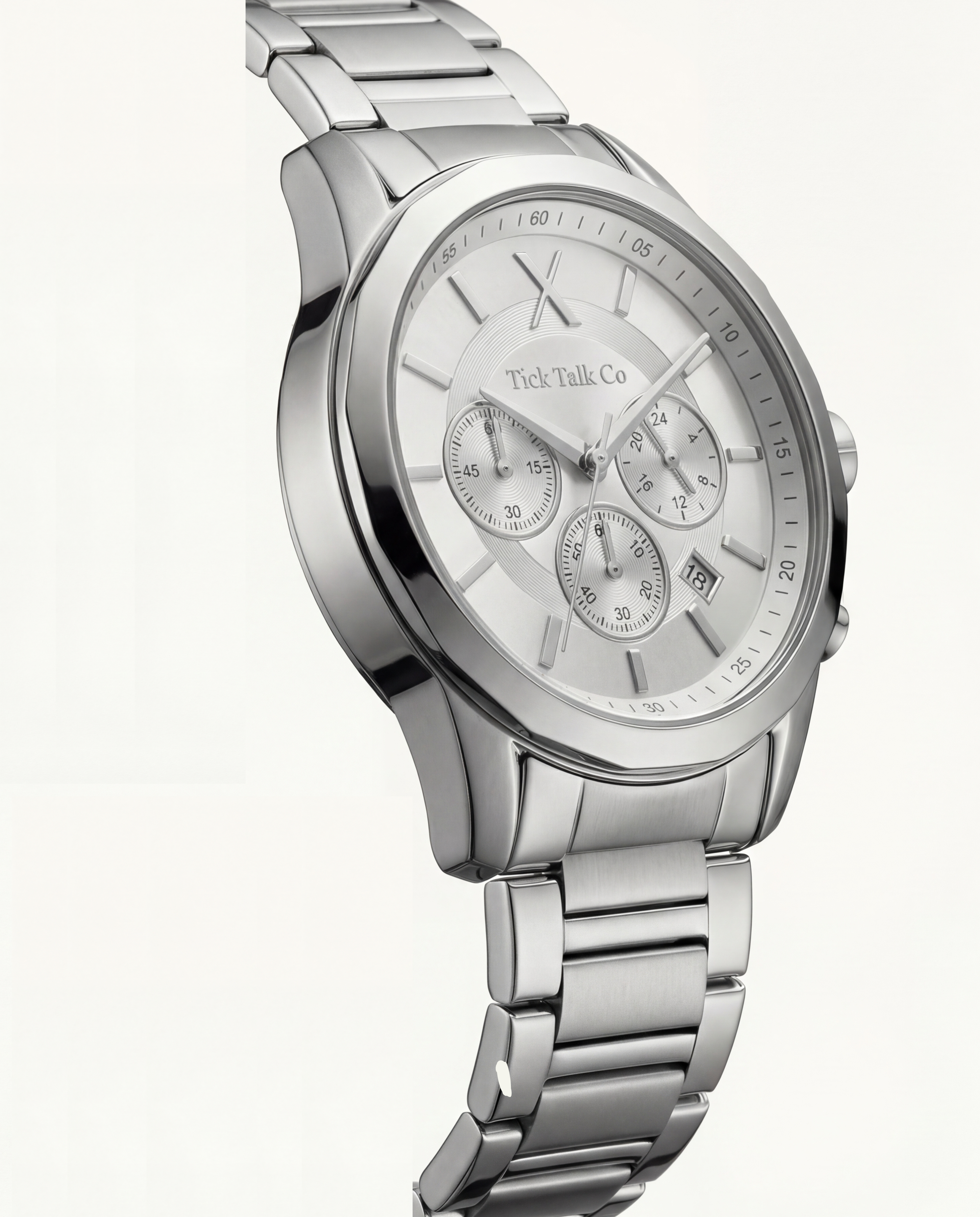 Centrix Silver Ice Chronograph Stainless Steel Edition