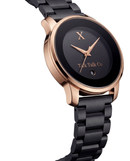 Black Stainless Steel Rose Gold Case Black Date Dial Men’s Watch