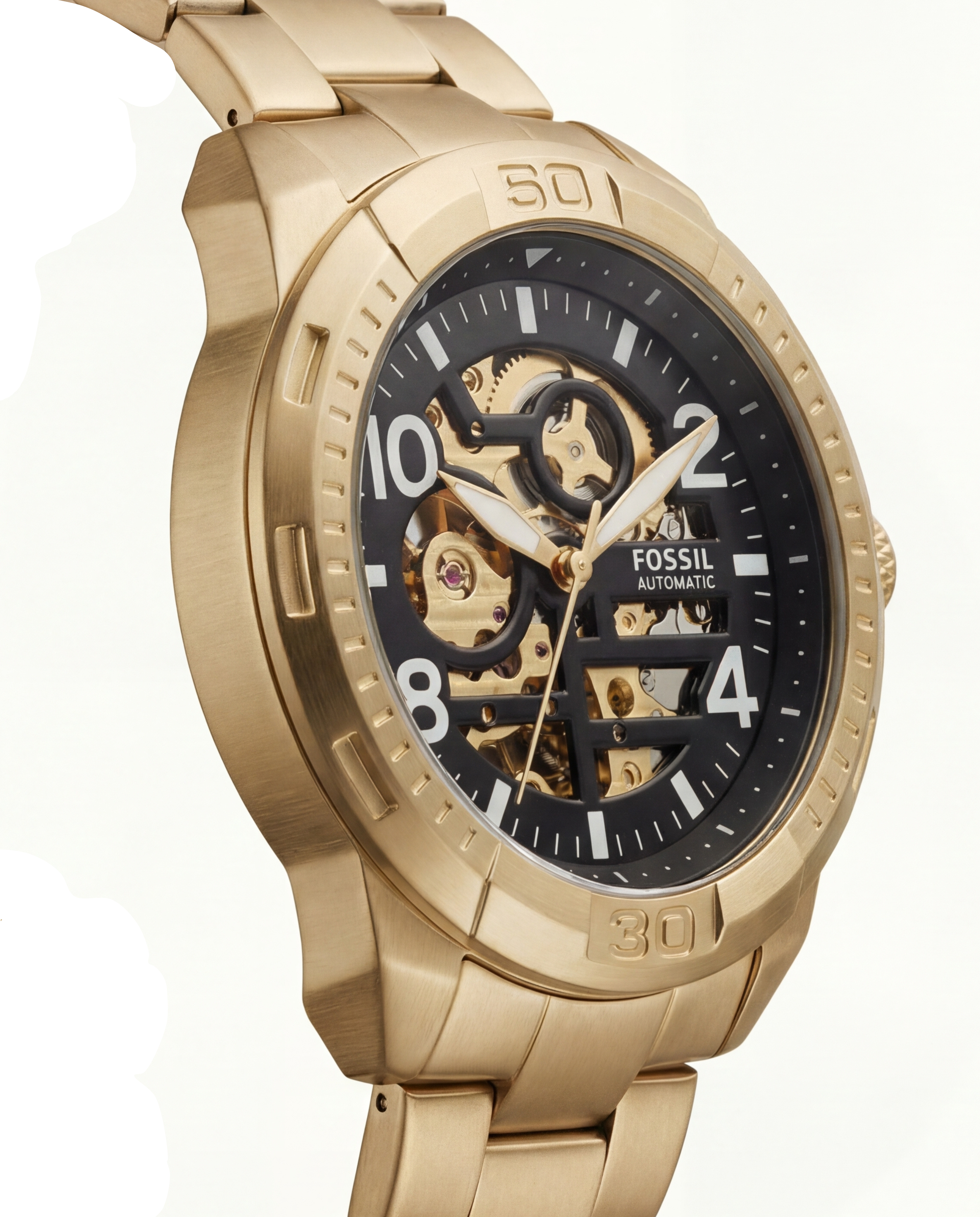 Gold Skeleton Dial Automatic Men’s Watch