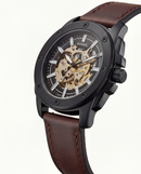 Vintage Black Skeleton Dial Men’s Automatic Watch