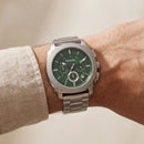 Emerald Green Chronograph Stainless Steel Men’s Watch