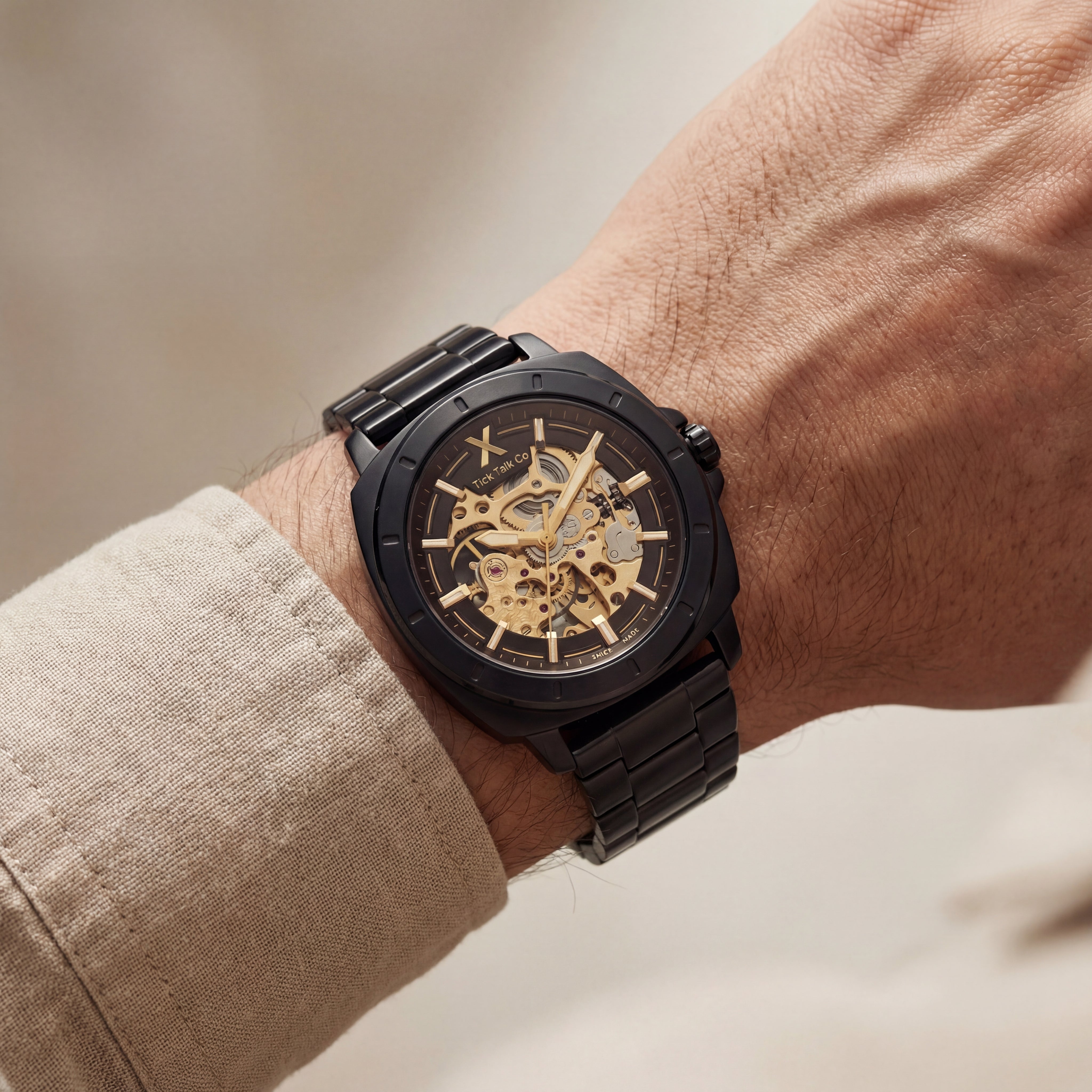 Centrix Black Skeleton Automatic