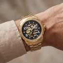 Gold Skeleton Dial Automatic Men’s Watch