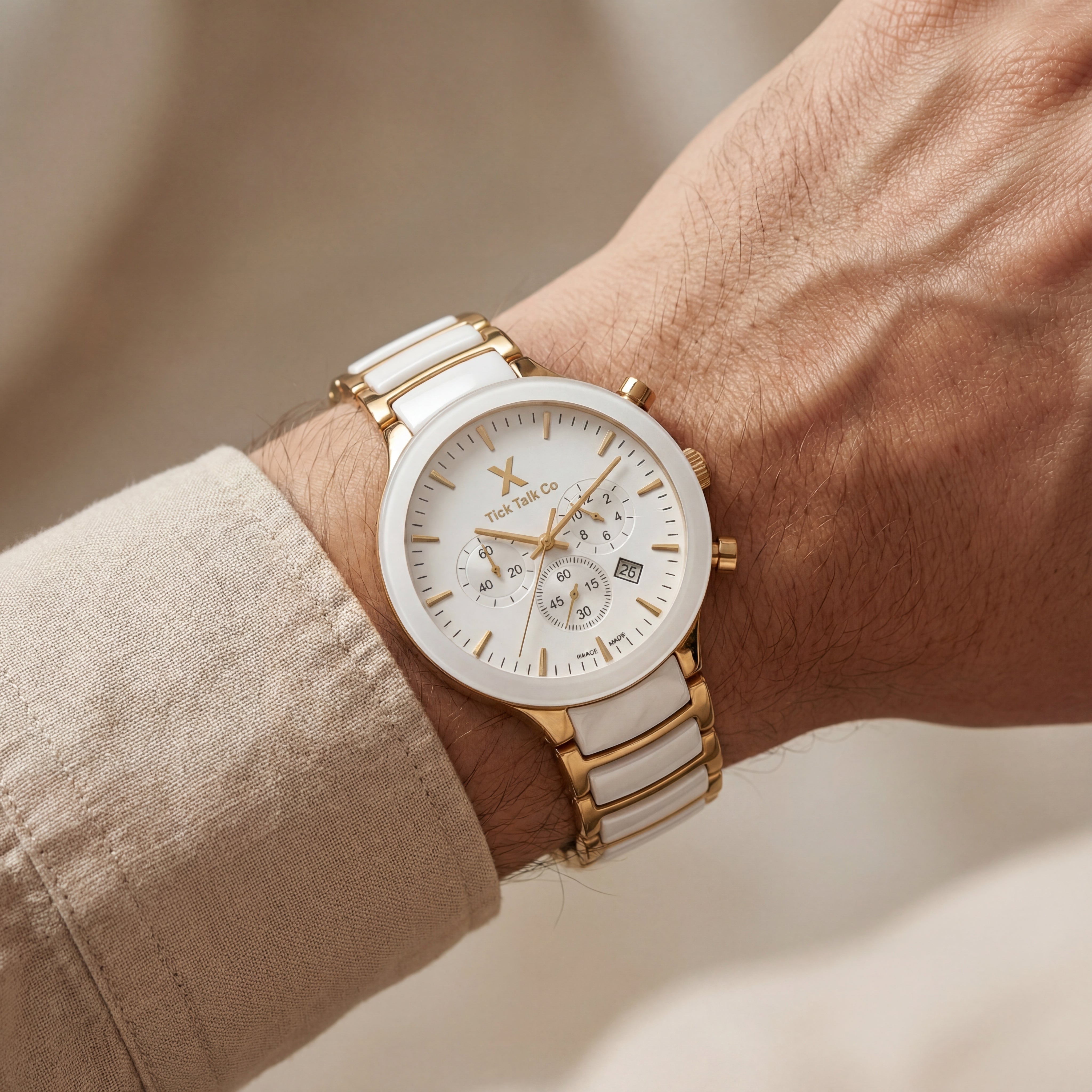 Celestia White Gold Chronograph Ceramic Two-Tone Edition