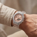 Clear Strap Rose Gold Digital-Analog Men’s Watch