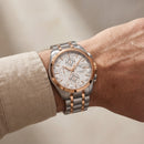 Men’s Silver & Rose Gold Chronograph Style Watch – Premium Design