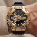 Gold & Navy Heavy-Duty Hybrid Chronograph Sports Watch