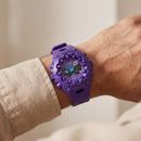 Royal Purple Shock-Resistant Hybrid Sports Watch