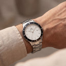 Minimalist Silver Dial Stainless Steel Men’s Watch