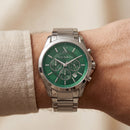 Centrix Emerald Green Chronograph Silver Edition