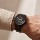Centrix All-Black Chronograph Steel Watch