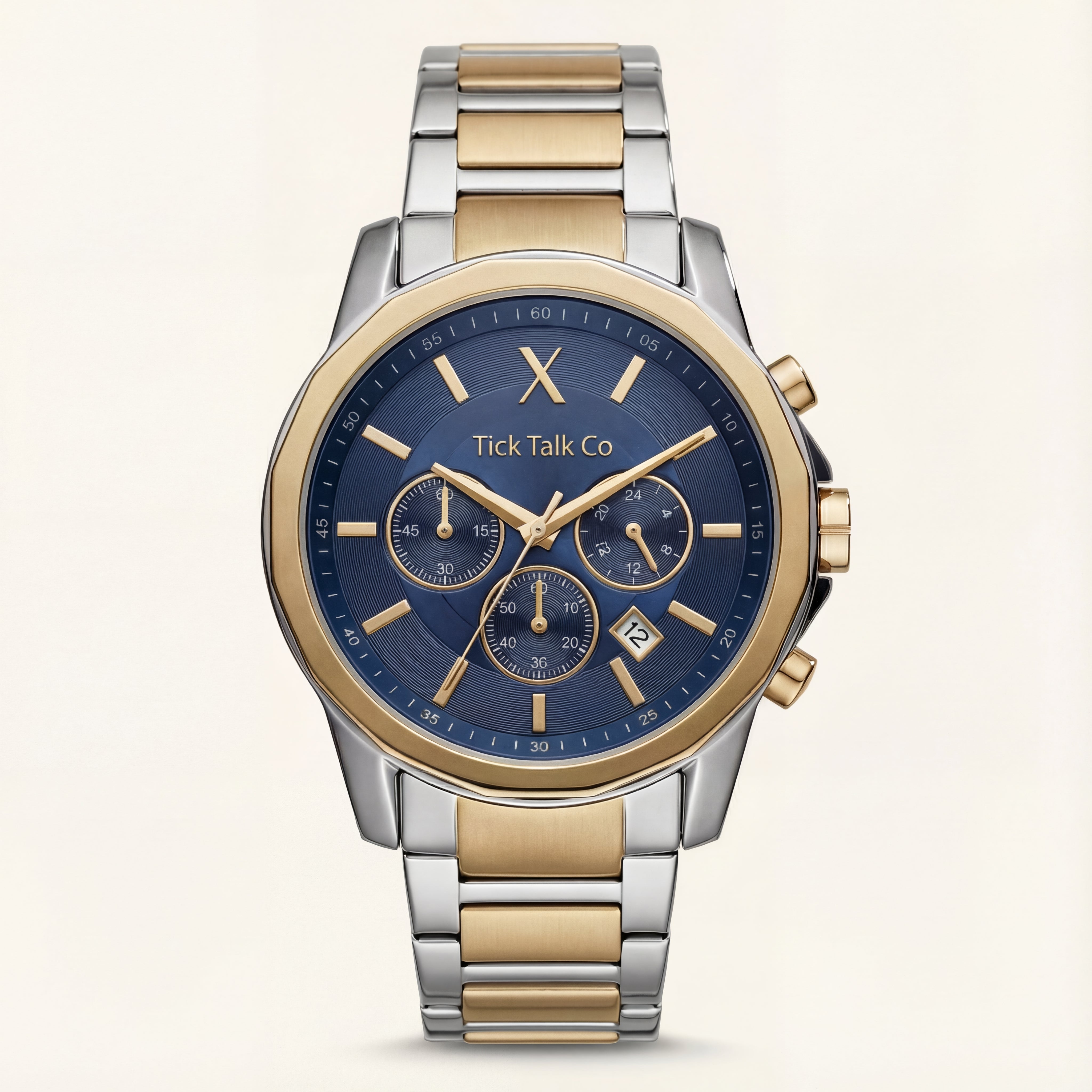 Imperial Navy Gold Chronograph Two-Tone Stainless Steel Edition