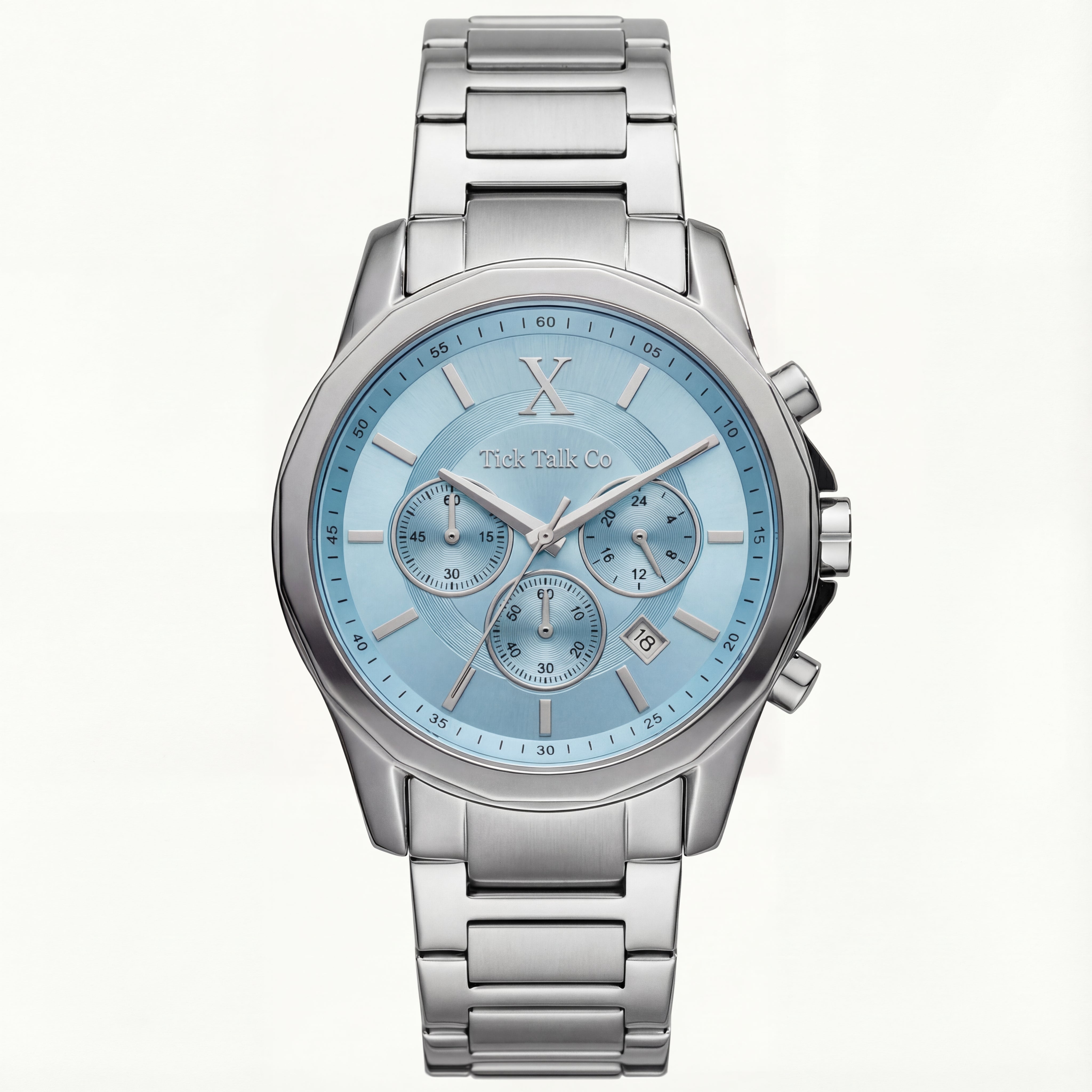 Centrix Ice Blue Chronograph Stainless Steel Edition