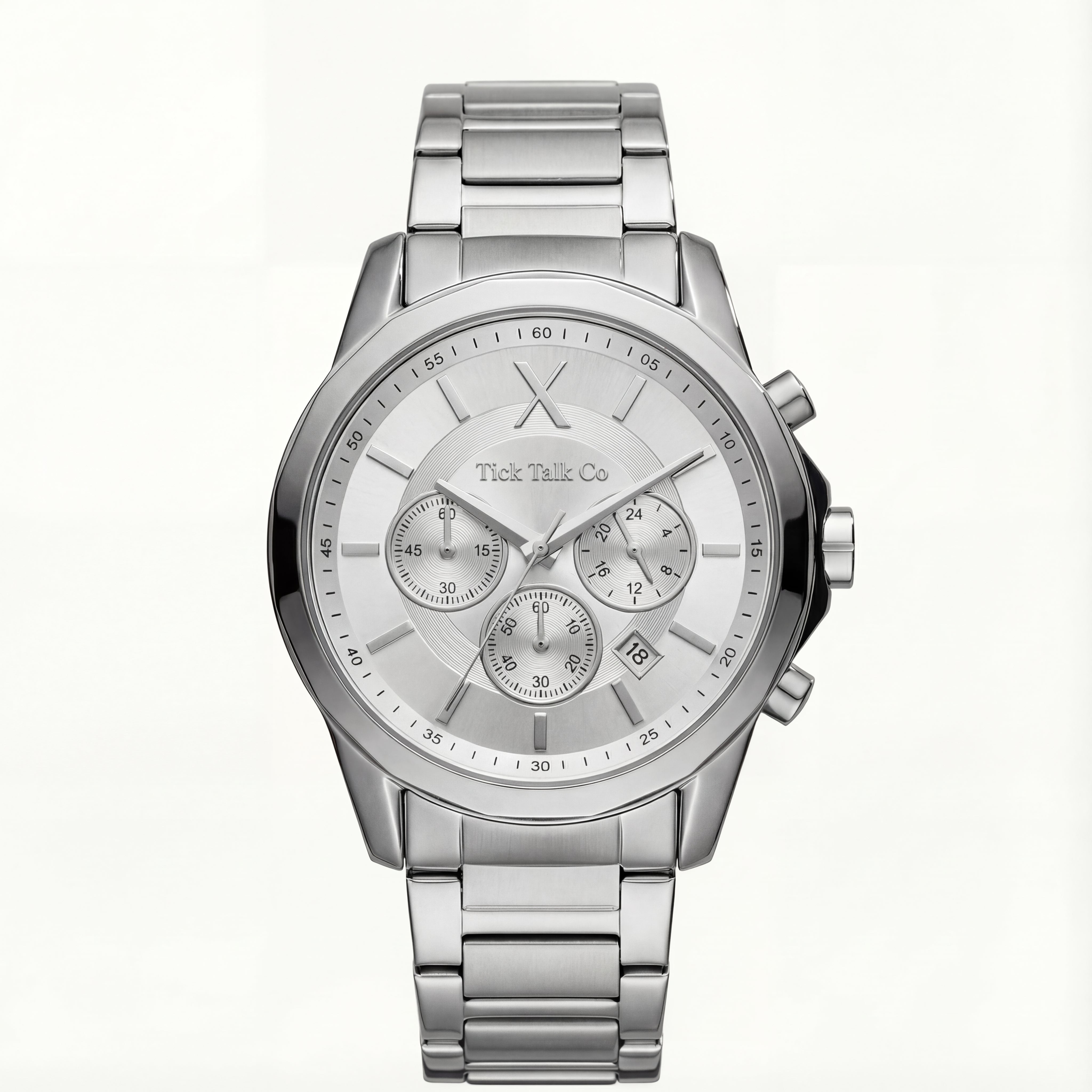 Centrix Silver Ice Chronograph Stainless Steel Edition