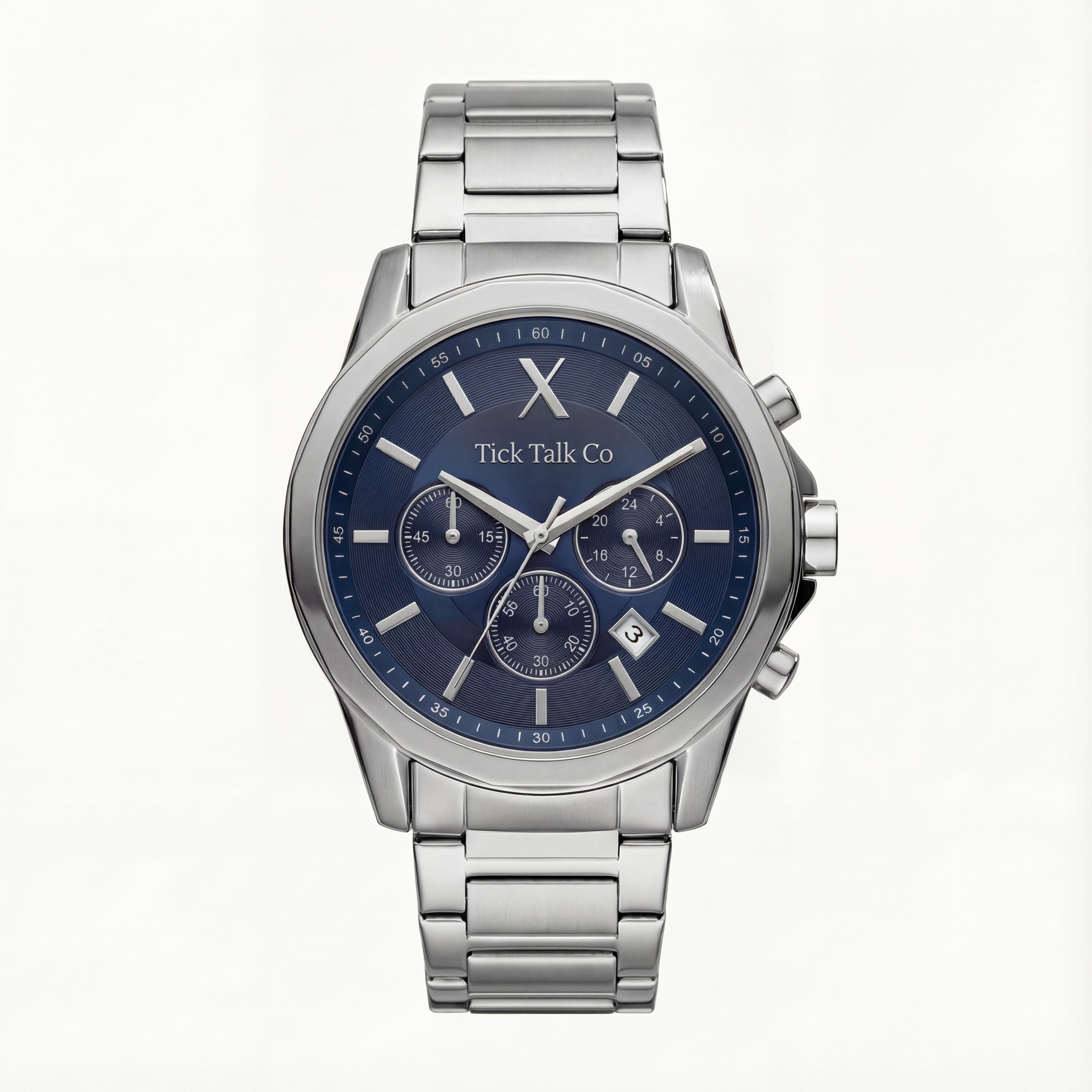 Centrix Navy Blue Chronograph Stainless Steel Edition