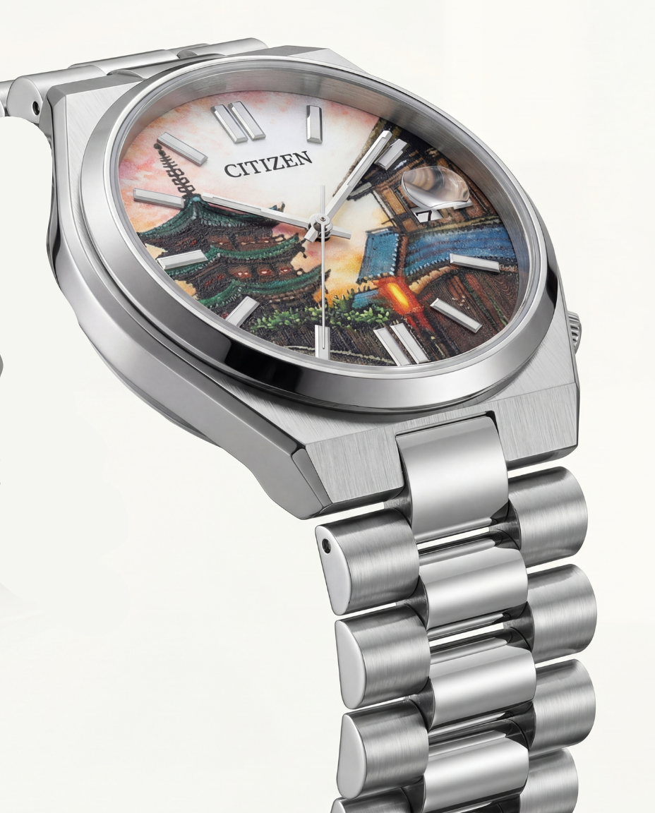 Kyoto Heritage Art Dial Automatic Silver Watch