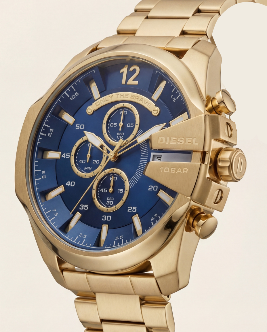 Royal Gold Blue Chronograph Men’s Watch