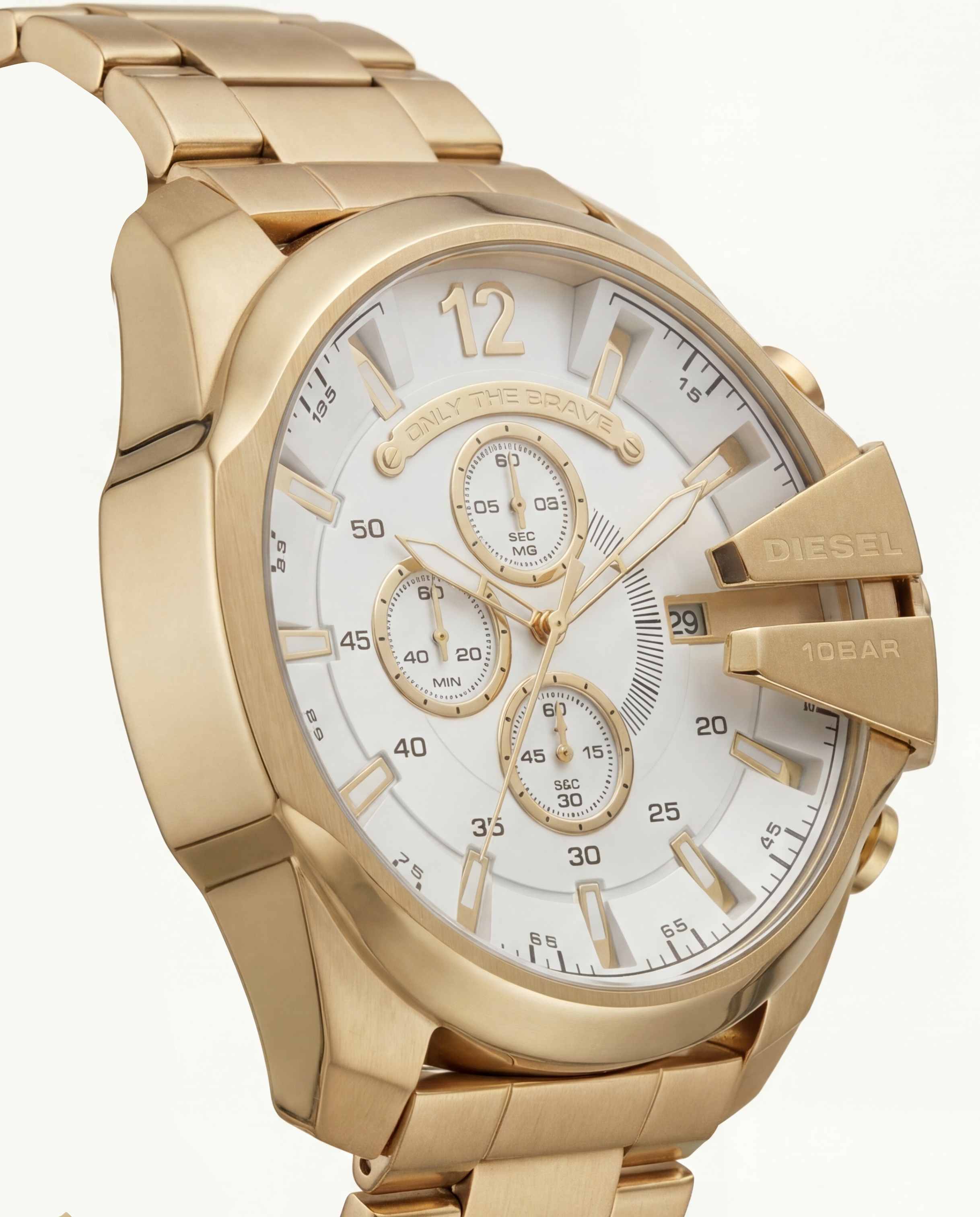 Imperial Gold White Chronograph Men’s Watch