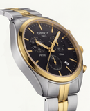 Dual-Tone Black Dial Chronograph Men’s Watch