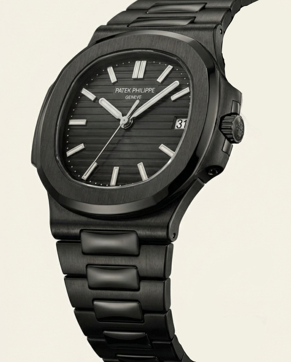Nautiq Black Quartz Steel Luxury Watch