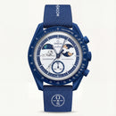 Blue Moon Chronograph Watch with Tachymeter Bezel