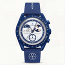 MoonSwatch Blue Speedmaster Chronograph – Tachymeter Edition