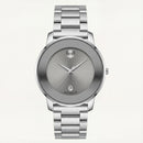 Pure Silver Minimalist Men’s Stainless Steel Watch