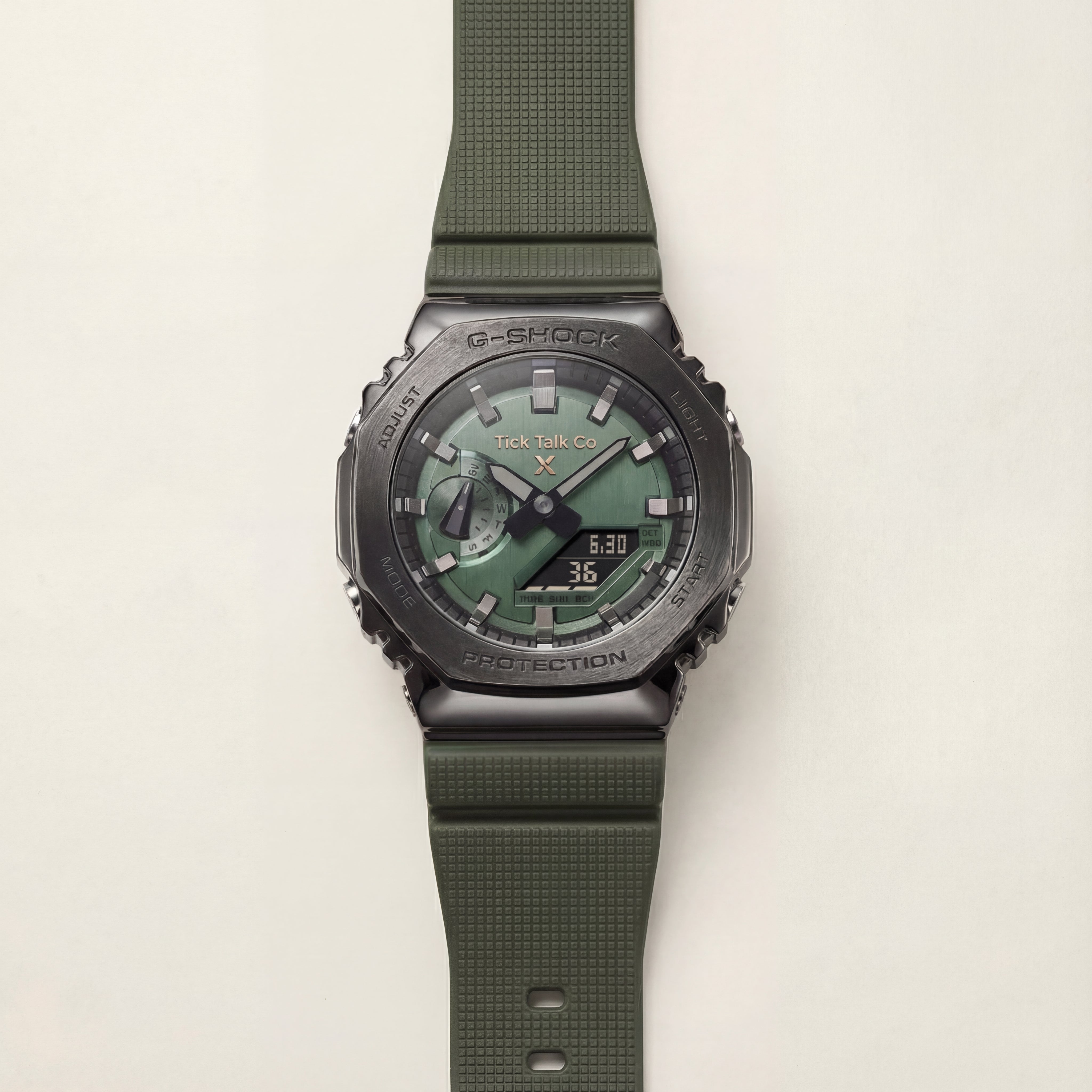 Green Analog-Digital Sports Watch
