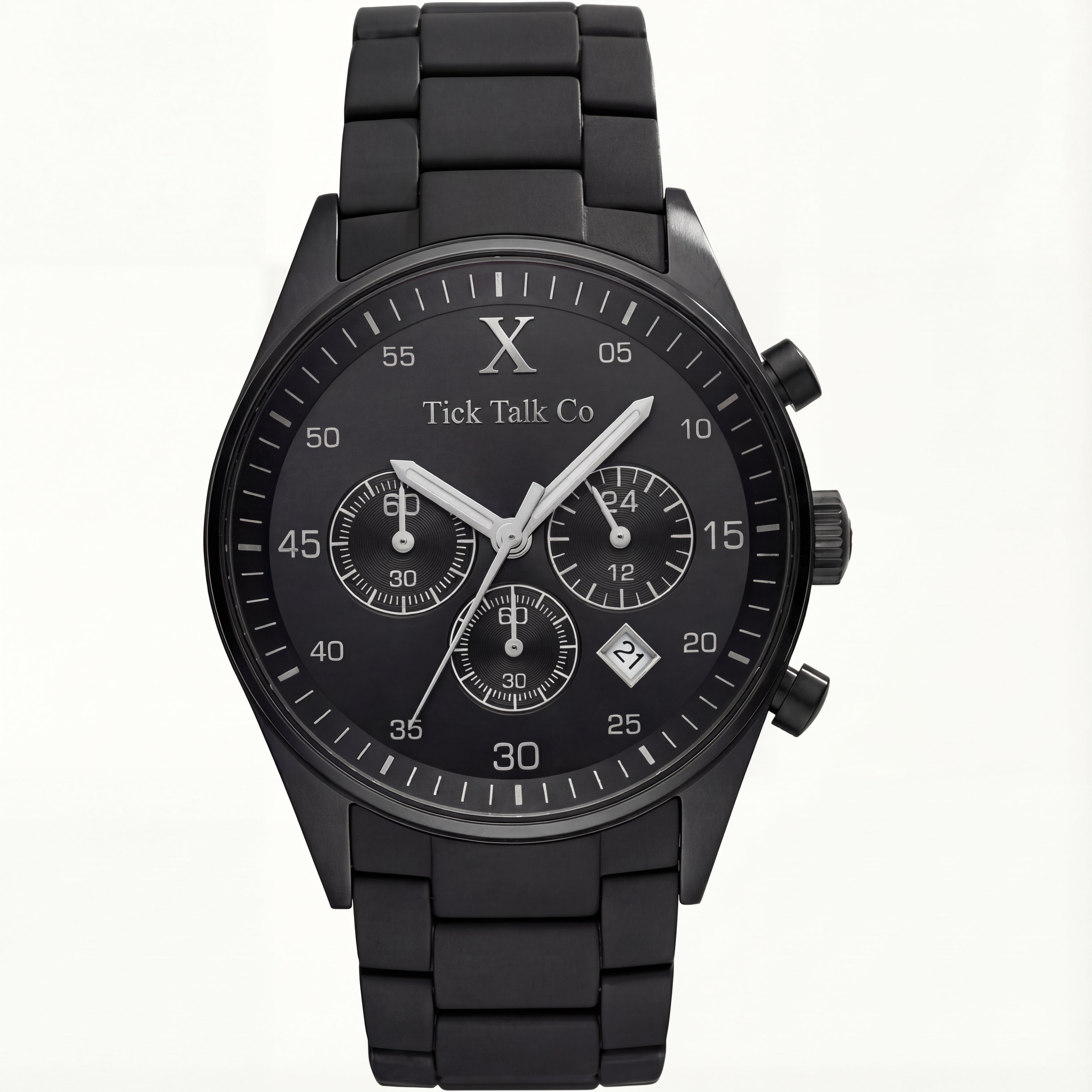 Black Dial Chronograph Stainless Steel Men’s Watch