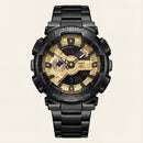 Black & Gold Heavy-Duty Chronograph Sports Watch