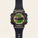 Gold Accent Hybrid Chronograph Tactical Sports Watch