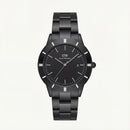 All-Black Minimalist Stainless Steel Men’s Watch