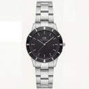 Silver Black Dial Minimalist Men’s Watch