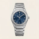 Silver Steel Blue Sunburst Dial Premium Men’s Watch