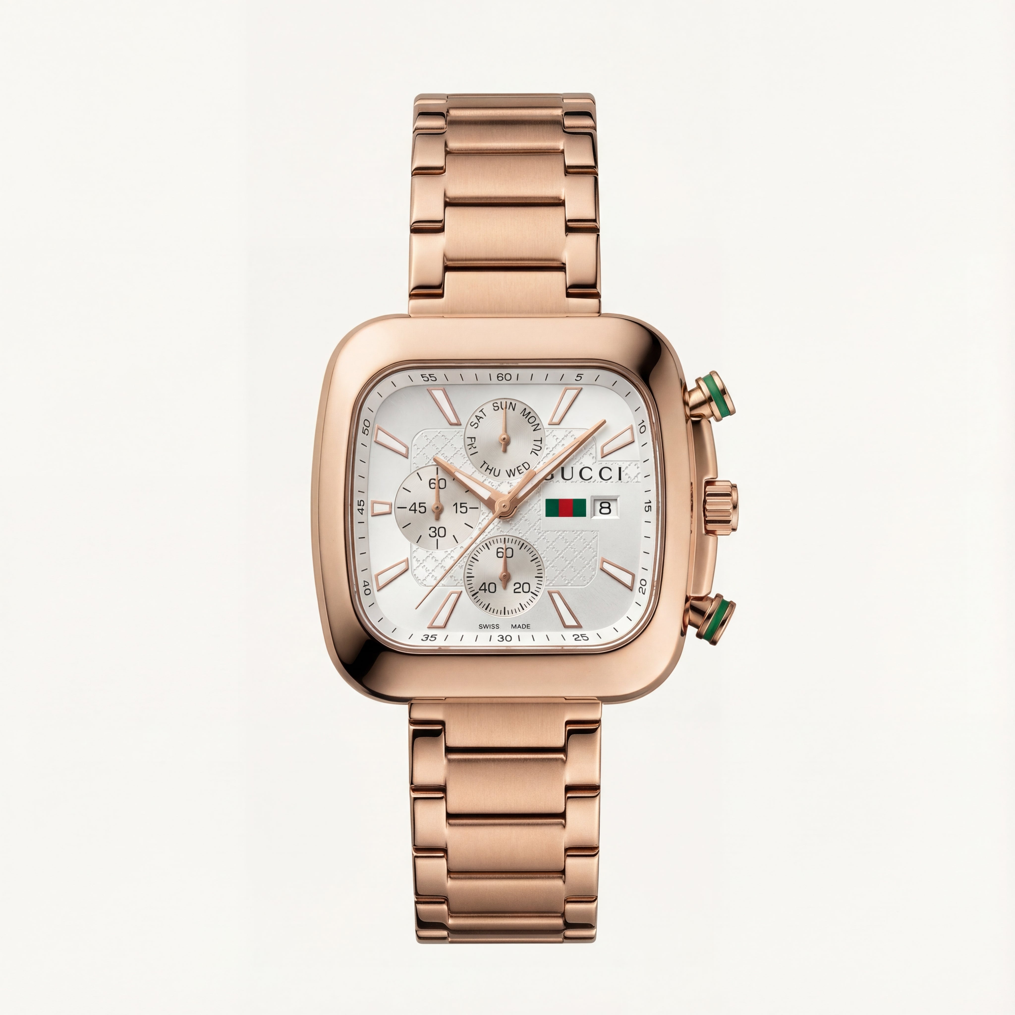 Rose Gold Square Chronograph Men’s Watch