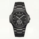Midnight Black Diamond-Style Minimalist Men’s Watch