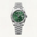 Silver Green Day-Date Classic Luxury Men’s Watch (President Style)