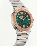 Medusa Emerald Two-Tone Watch – Rose Steel Signature Edition