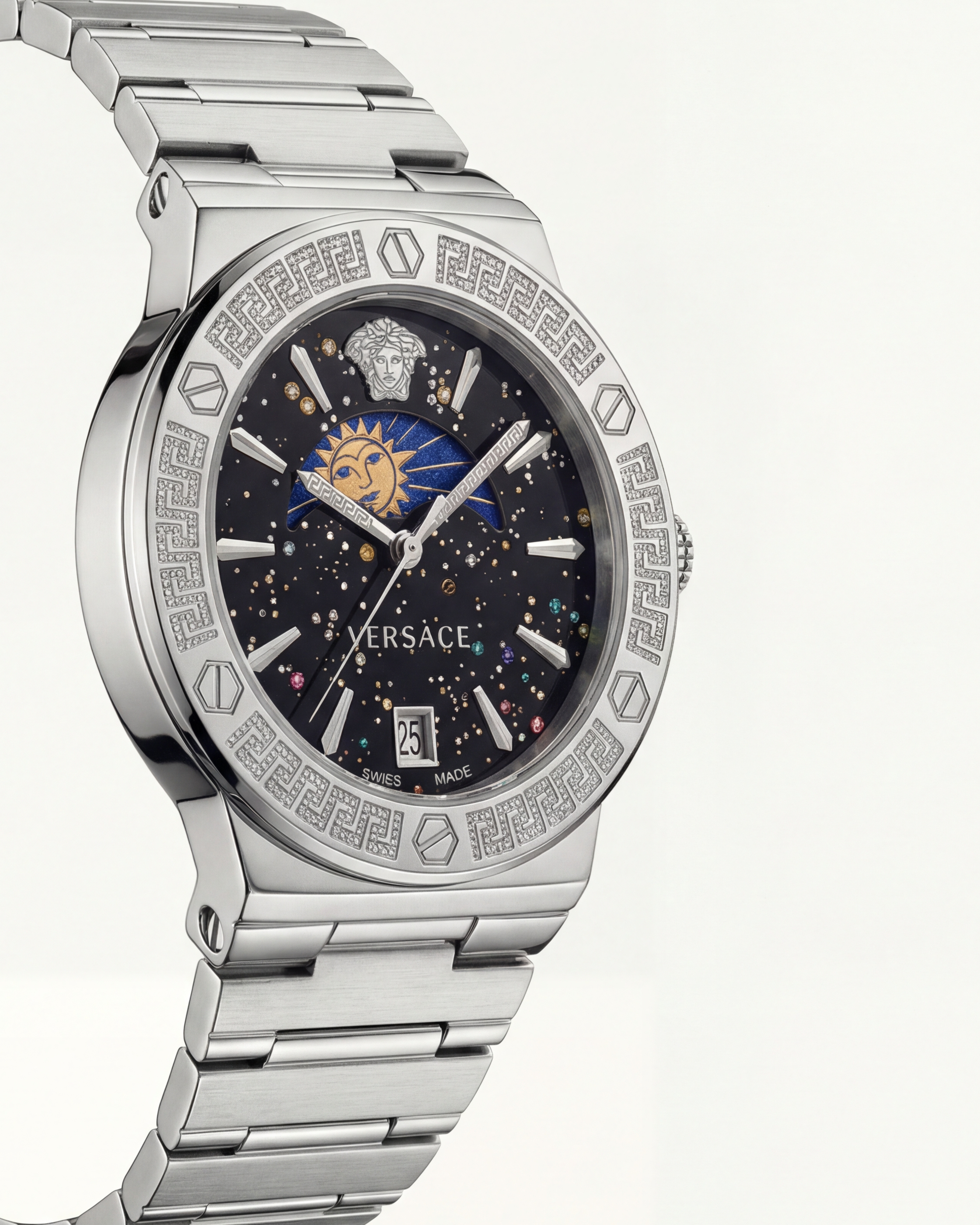 Medusa Midnight Celestial Watch – Signature Steel Edition