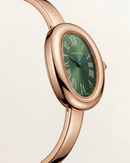 Emerald Oval Roman Dial Bangle Watch – Rose Gold Heritage Luxe Edition