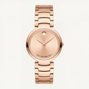 Rose Gold Minimalist Champagne Sunray Dial Luxury Bracelet Watch – Women