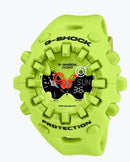 Neon Green Shock-Resistant Hybrid Sports Watch