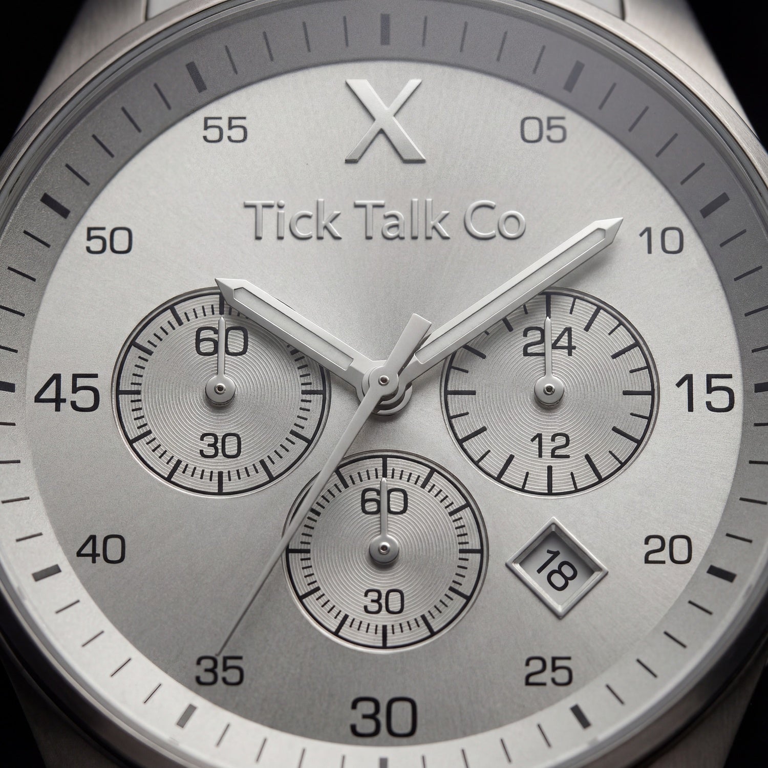 Silver Dial Chronograph Stainless Steel Men’s Watch